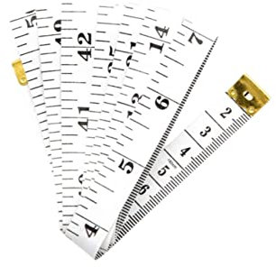 Body Measuring Tape Xeo Home Double Sided Soft & Smart Fabric Measure Tapes For Kids, 60 Inches 150 Cm Height, Fat, Waist & Weight Loss Mini Pocket Measurements Sewing Dress Tailors Measures Ruler