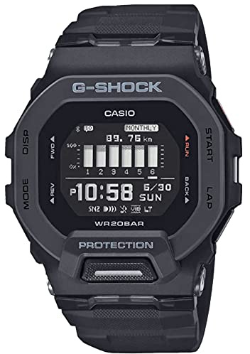 G-Shock By Casio GBD200-1 Men's Digital Watch Black, Black, Step Tracker