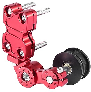 Motoforti Tendeur de chaîne automatique en alliage d'aluminium rouge pour moto