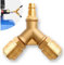 Airline Hose Connectors, 1/4 BSP Air Line Fittings 3 Way Quick Release Y Splitter Airline Coupling for Air Pump Compressor