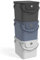 Rotho Albula 3er-Set Wäschesammler 40l, Kunststoff (PP recycelt), mehrfarbig, (40.0 x 35.8 x 34.0 cm), Nicht zutreffend