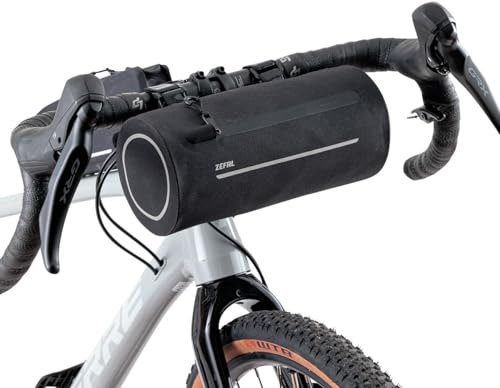 ZEFAL Z Adventure F2 - Bicycle Handlebar Bag - Compact, Lightweight and Waterproof - Universal Mounting on Handlebars, Black, 2.5 Litre