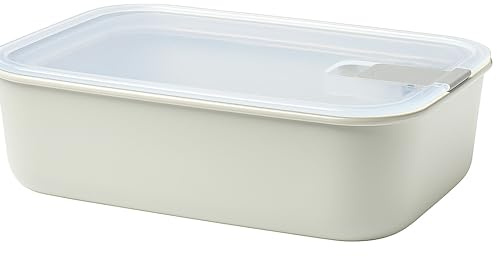 Mepal – Frischhaltedose EasyClip – Schüssel mit Deckel & Klickverschluss – Geeignet für Mikrowelle, Dampfgarer, Kühl- und Gefrierschrank – Luftdicht & auslaufsicher – 1500 ml – Nordic white