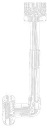 LUOFANG Langlebiger, klarer Skimmer für Aquarien mit transparentem Rohr, Spinnoberfläche, Zuflüsse, Abflüsse, Wasser, Pflanzentank, Filterreiniger