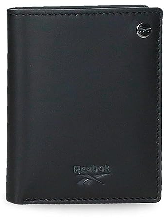 Reebok Portefeuilles et Porte-Monnaie Switch en Cuir de Vache, Noir, Bleu et Cuir.