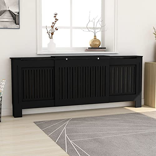 Camerina MDF Radiator Black 205 cm Cover