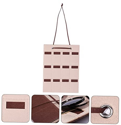 Amosfun Aufbewahrung Tasche Für Zu Hause Brillen-display-organizer Hängender Wand-schmuck-organizer Brillen Organizer Wand Wandregal Aus Filz Sonnenbrille Filzstoff Gläser Wandbehang