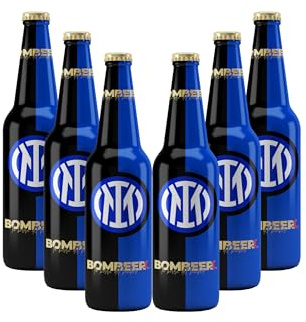 Bombeer Birra Originale By Christian Vieri dell'INTE.R - Puro Malto 6 Bottiglie di Vetro da 33cl - Made in Italy