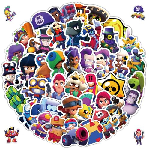 Aufkleber Kinder, 50 Stück Cartoon Aufkleber Set, Wasserfeste Stickers, Anime Sticker für Kinder, DIY Aufkleber für Skateboard, Laptop, Koffer, Helm, Motorrad, Auto, Fahrrad, Handy