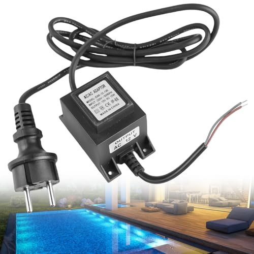Transformador LED 12 V, alimentación de corriente/corriente exterior: transformador LED 220 V, transformador para piscina 12 V, alimentación exterior IP68