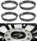 Flaconi 4PCS Anelli di Centraggio per Automobile,Anello di Centraggio del Mozzo,Anello di Centraggio,Adatto per Tutti i Veicoli con Mozzo da 66,45 mm Che Hanno Una Ruota con Foro Centrale da 57,1 mm