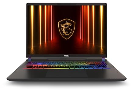 MSI Vector 16 HX AI A2XWHG-225CA 40.6 cm QHD+ 240Hz Gaming Laptop, Intel Core Ultra7-255HX, RTX 5070Ti, 32GB DDR5, 1TB NVMe SSD, Windows 11 Home