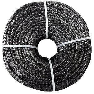Cuerda De Cabrestante Cuerda De Cabrestante 4 Mm X 100 M Uhmwpe Cuerda De Cabrestante Sintética, Cable, Línea para La Recuperación De Barcos 4wd Duradera Y Resistente