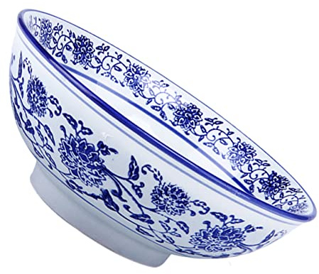 UTHCLO Bol à Soupe Céramique Bol à Ramen Vintage pour Fruits Salades et Nouilles pour Dîner Maison ou Au Restaurant