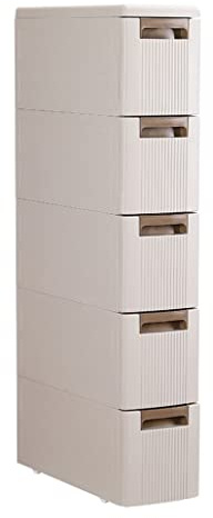 DUANHOZ Badezimmer-Aufbewahrungsschrank mit Kunststoffschublade und 18 cm breiter Küchenspalte, Badezimmer-Abschlussschrank, Größe 18 * 45 * 100 cm