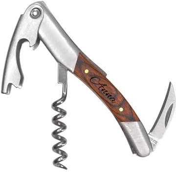 Premium waiter's knife with individual engraving - wine opener with personal laser engraving