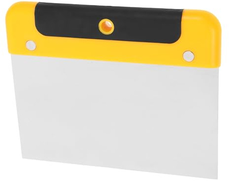 DIKACA Raschietto in Acciaio Inox e Pp Spatola per Stucco e Raschiatura Utensile Multifunzionale Manico Comodo per Usi Vari