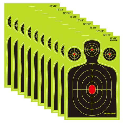 Zielscheiben,10 Stück 45x30 cm Reaktives Ziel - Haftende Schuss Papiere - für Outdoor-Übung im Garten, tägliches Training, Teamaktivitäten, Erholung, für Kinder und Erwachsene