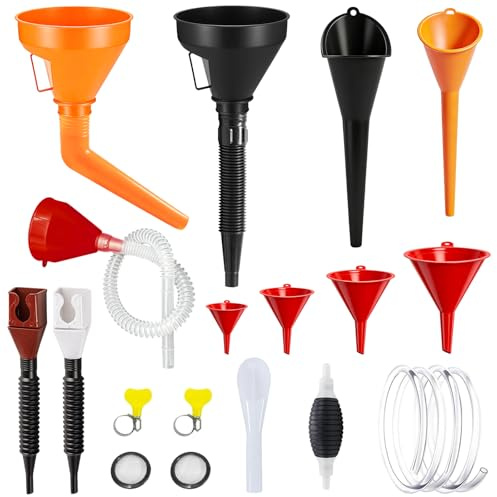 Seconero 13 Pièces Entonnoir Carburant, Entonnoir Essence Universels