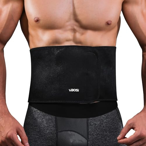 GENEMEN Herren Tailor-Band Schweißübungsform Tailor-Slimmer Tailor-Trainer Bauchkontroll Formkleidung (Schwarz)