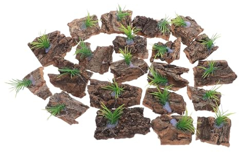 HOLIDYOYO 24 Stück Naturholzrinden für Terrarien Unregelmäßige Natürliche Reptilienrinde mit Kletter und Versteckfunktion für Geckos Chamäleons und Bartagamen