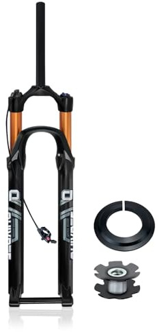 LHHL Horquilla De Suspensión Bicicleta De Montaña 27.5/29'' Boost MTB Horquilla De Aire Recorrido 120mm Ajuste De Rebote 15x110mm Eje Pasante Horquilla Delantera