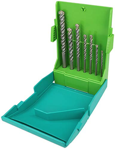 Heller Tools 3015 ProStone Schlagbohrer, Steinbohrer, Set 7-teilig Ø 4/5/6/6/8/10/12 mm, stein bohrer, mauerwerk, steinbohrer set, betonbohrer set, akkuschrauber