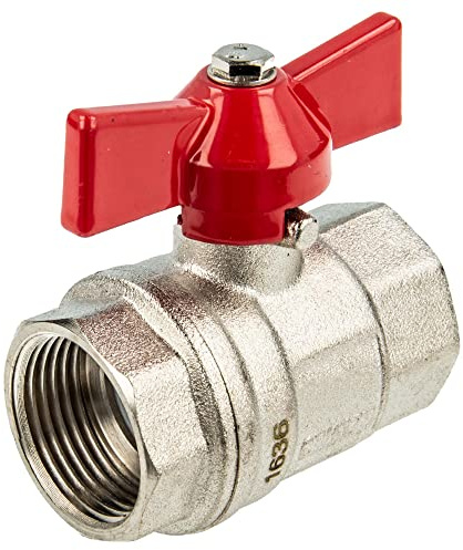 tecuro latón válvula de bola de tamaño 1/2 pulgadas – DN 15 – ambos lados rosca interior