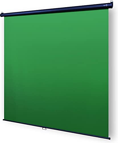 Elgato Green Screen - Collapsible chroma key panel for background removal with auto-locking frame, wrinkle-resistant chroma-green fabric, aluminum hard case, ultra-quick setup and breakdown
