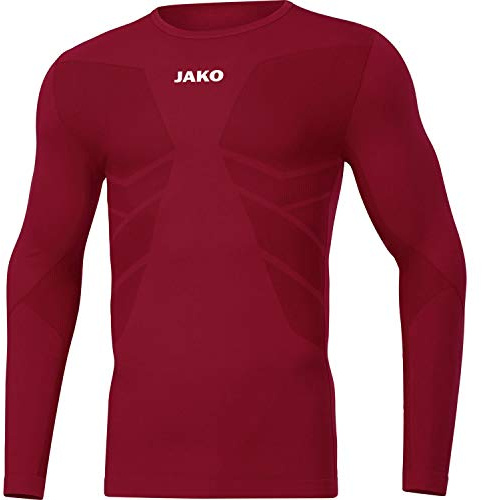 JAKO herr Comfort 2.0 Longsleeve Vinröd Large