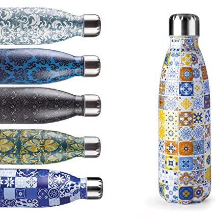 IBILI - Thermokanne mit Doppelwand Lisboa, 500 ml, Edelstahl 18/10, wiederverwendbar