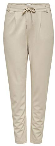 ONLY Damen Onlpoptrash Easy Colour Pant PNT Noos Hose ,Beige ,M / 30L