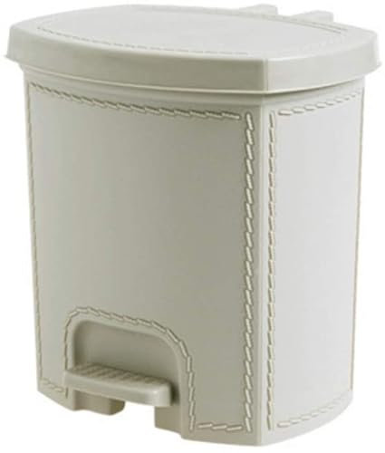 YMXWFC Trash Can Plastic Garbage Can Pedal Type Living Room Clam Shell Paper Basket Household Waste Can Bathroom Kitchen Indoor
