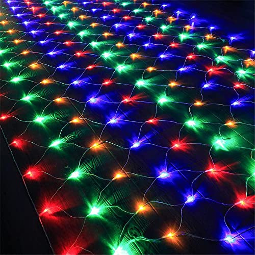 Leds Guirnaldas Neta Luz 3M X 2M, 8 Modes Impermeable de luz de Red, Malla Cortina Luce de Iluminación para Navidad Decoración Interior Exterior Color 3x2m