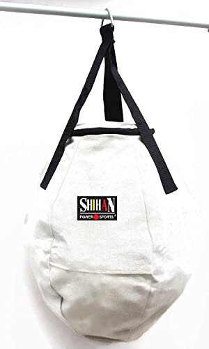 WHITE WRECKING BALL PUNCH BAG BOXING BAG Boxing, Martial Arts 2ft Round Punch Bag