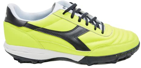 Diadora Calcetto LT Turf Soccer Shoe, Yellow/Black, 10 US