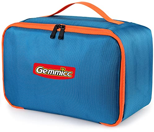 Gemmicc Toy Carry Case,Magnetic Tiles Storage Bag, Water Resistant Oxford Cloth Organizer, Box Storage Bin for Playroom, Classroom,Home Organization(Blue)