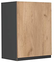 Vicco Hängeschrank R-Line, Goldkraft Eiche, 45 cm | 1 Tür · 1 Einlegeboden · Tiefe – 31 cm · ✓ Frei kombinierbar · ✓ Praktischer Stauraum