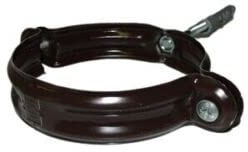 Collier rond pour descente pluviale zinguerie pour gouttières (D 80 Aluminium/Tête de maure)