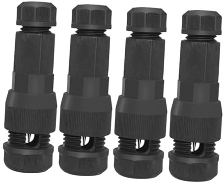 UPKOCH 4 Connettori Per Cavi A Bassa Tensione Per Scatola Di Giunzione Esterna Connettori Per Illuminazione Da Giardino Connettori Per Rubinetto Flessibili