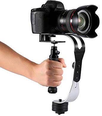 Handlded Video DSLR Camera Stabilizer, 2.1lbs Payload Anti Slip Steadycam Video Stabilizer for Action Camcorders, DSLRs, HD DSLRs, etc.