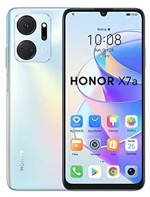 HONOR X7a Smartphone, Display Fullview da 6,74 a 90 Hz, Fotocamera Quadrupla da 50MP con Batteria da 5330 mAh, 4 GB + 128 GB, Android 12, Argento Titanio (Ricondizionato)