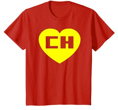 WVEGA Camiseta El Chapulín Colorado Hombre Mujer Unisex niños Manga Corta Color Rojo Talla S