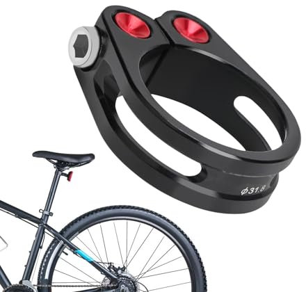 Sattelklemme, 31,8/34,9 mm Sattelstützenmanschette für Sattel, Schnellspanner-Sattelstützen-Rohrclip, Fahrradzubehör, Fahrrad-Sattelstützenklemme für verbessertes Fahren