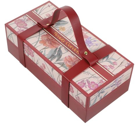 MUSISALY Geschenkbox Mit Griff Verpackungsbox Für Hochzeitsgeschenke Partygeschenk Aufbewahrungsbox Geschenkverpackungsbox Kasten Für Süßigkeiten Snacks