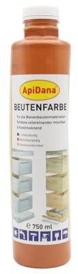 Beutenfarbe 750 ml Beutenschutzfarbe Schutz Bienenbeuten 5m²/ltr. Imkerei Imker Bienen, Terrakotta (750ml)