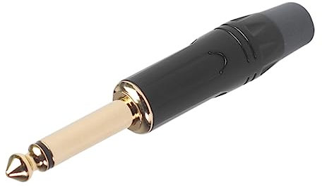 jojofuny 5pièces Connecteur Stéréo Pour Guitare Électrique Et Microphone Lot De Prises Jack De Rechange Noires