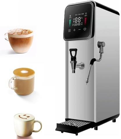 TYH Mousseur À Lait Électrique Professionnel, 50 L/h, Capacité De 12 L, 2 500 W, Entièrement Automatique, avec Écran LCD