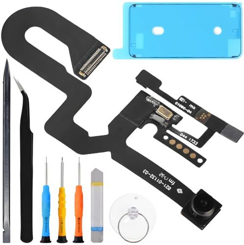 ZHUROUPU Front Facing Camera Flex Cable for iPhone 8 Plus, 7 MP Front Camera Microphone/Proximity Light/Sensor Cable Replacement for iPhone 8 + 5.5inch 2017 A1864 A1897 A1898 A1899 with Repair Tools
