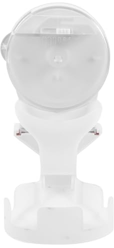 Angoily Distributeur Automatique D’Eau et Nourriture pour Reptiles 100 ML en Plastique Blanc Base Antidérapante, Gamelle pour Tortue et Lézard, Accessoires pour Alimentation Reptiles